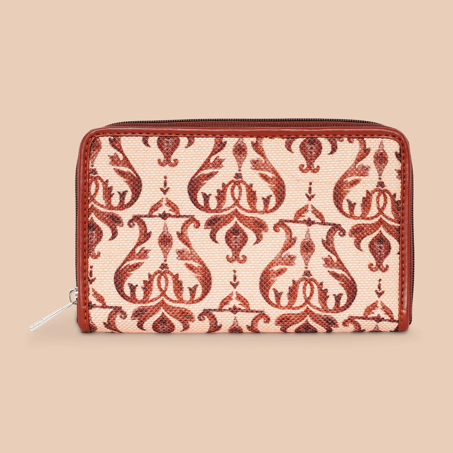 Chhavi Niwas Jhoomar Motif Classic Zipper Wallet - Image 2