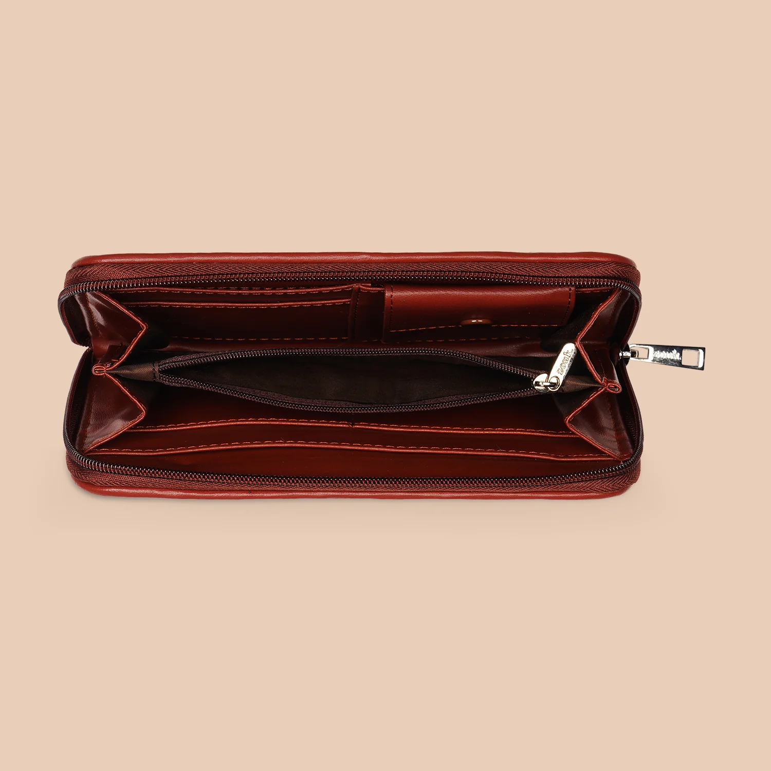 Chhavi Niwas Jhoomar Motif Classic Zipper Wallet - Image 5