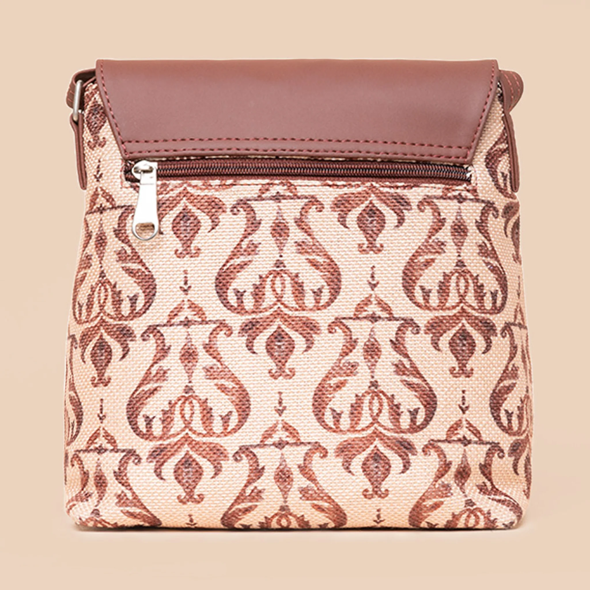 Chhavi Niwas Jhoomar Motif Flap Sling Bag - Image 3