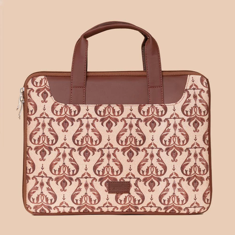 Chhavi Niwas Jhoomar Motif L-Zippered Laptop Sleeve - Image 3