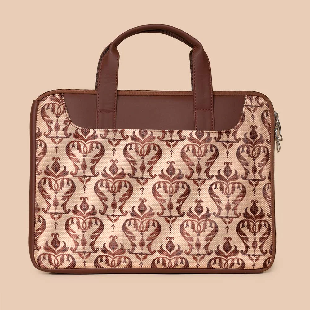 Chhavi Niwas Jhoomar Motif L-Zippered Laptop Sleeve - Image 4