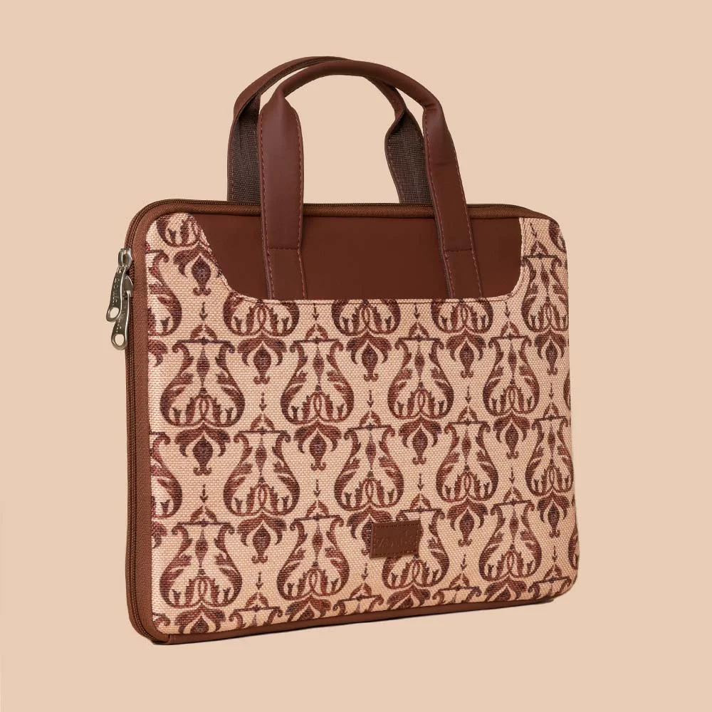 Chhavi Niwas Jhoomar Motif L-Zippered Laptop Sleeve - Image 5