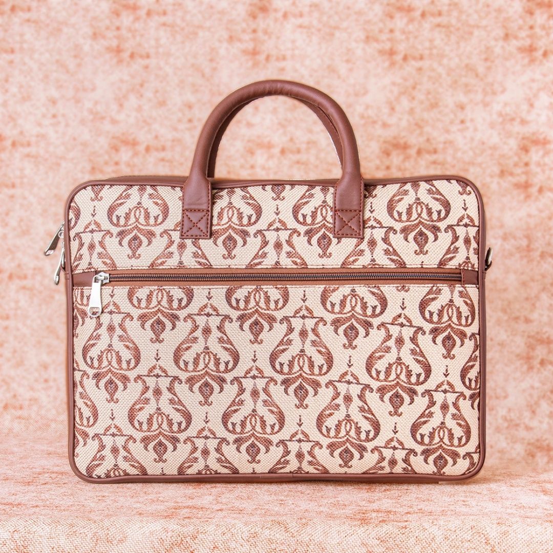 Chhavi Niwas Jhoomar Motif Laptop Bag - Image 3