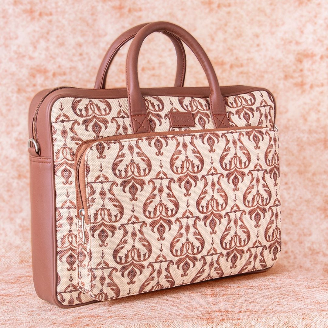 Chhavi Niwas Jhoomar Motif Laptop Bag - Image 4