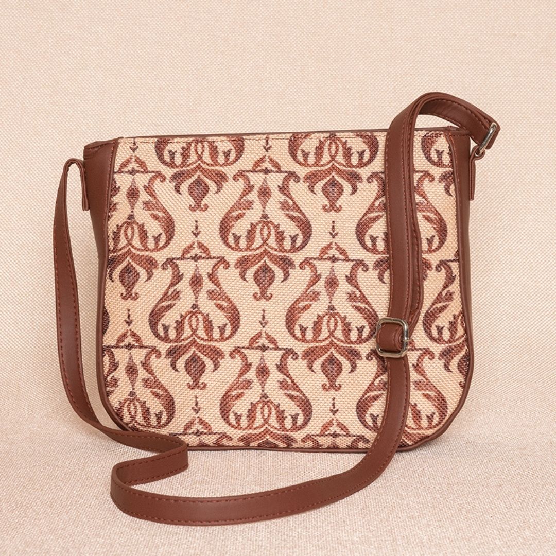 Chhavi Niwas Jhoomar Motif U-Shaped Sling Bag - Image 2