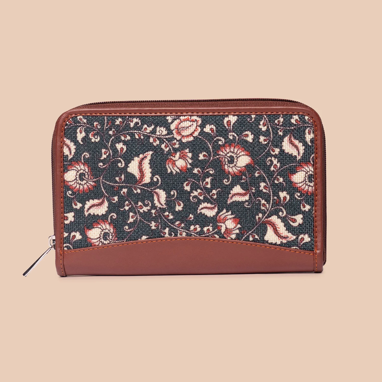 Chittoor Blue Kalamkari Chain Wallet - Image 2