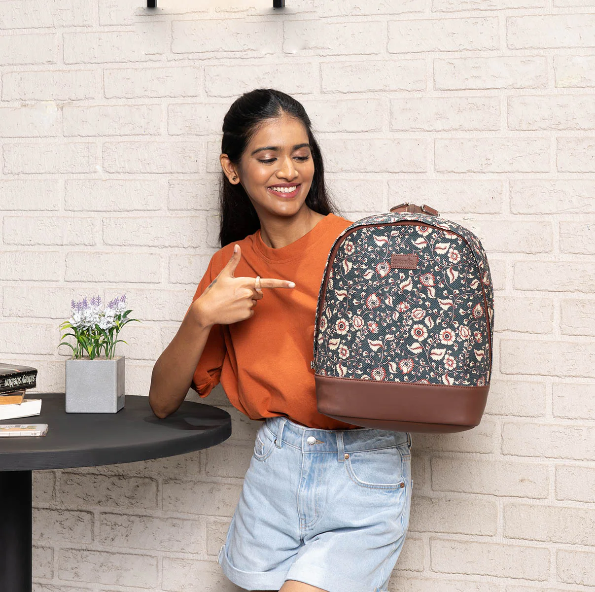 Chittoor Blue Kalamkari Dome Daypack - Image 2