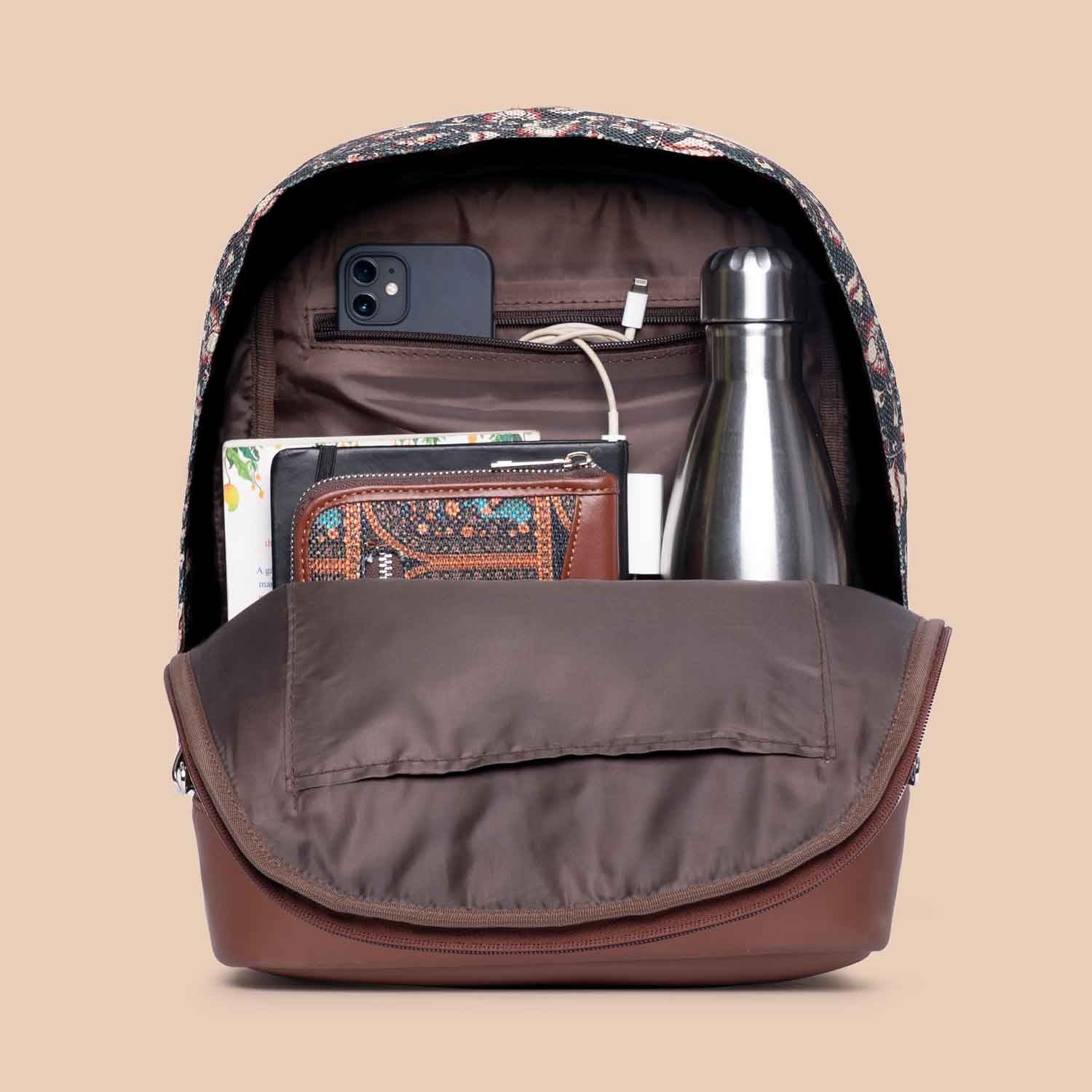 Chittoor Blue Kalamkari Dome Daypack - Image 6
