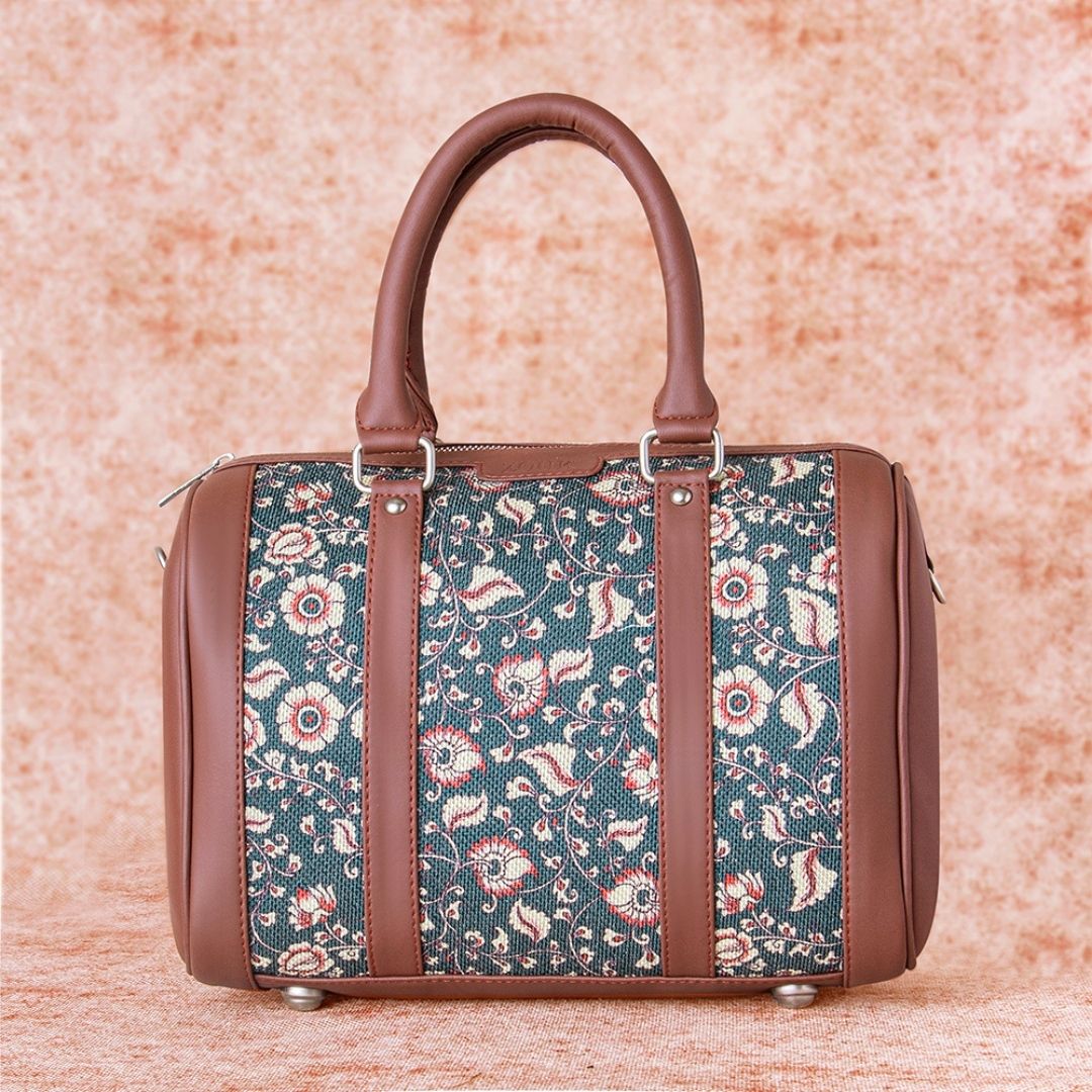 Chittoor Blue Kalamkari Handbag - Image 2