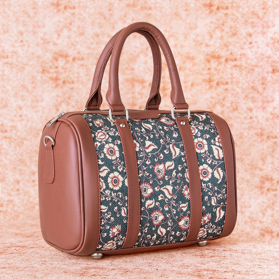 Chittoor Blue Kalamkari Handbag - Image 4