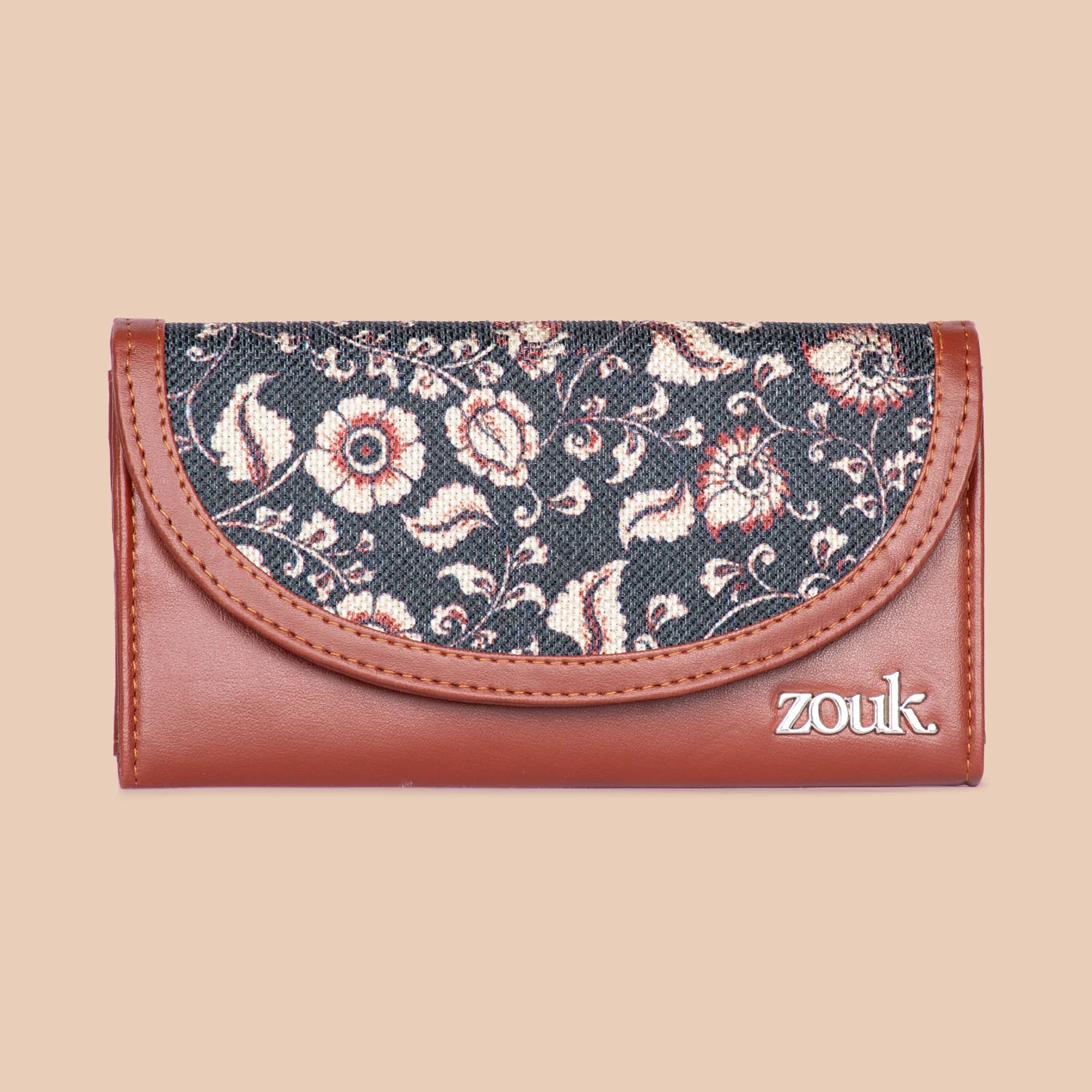 Chittoor Blue Kalamkari Kyra Flap Wallet - Image 3