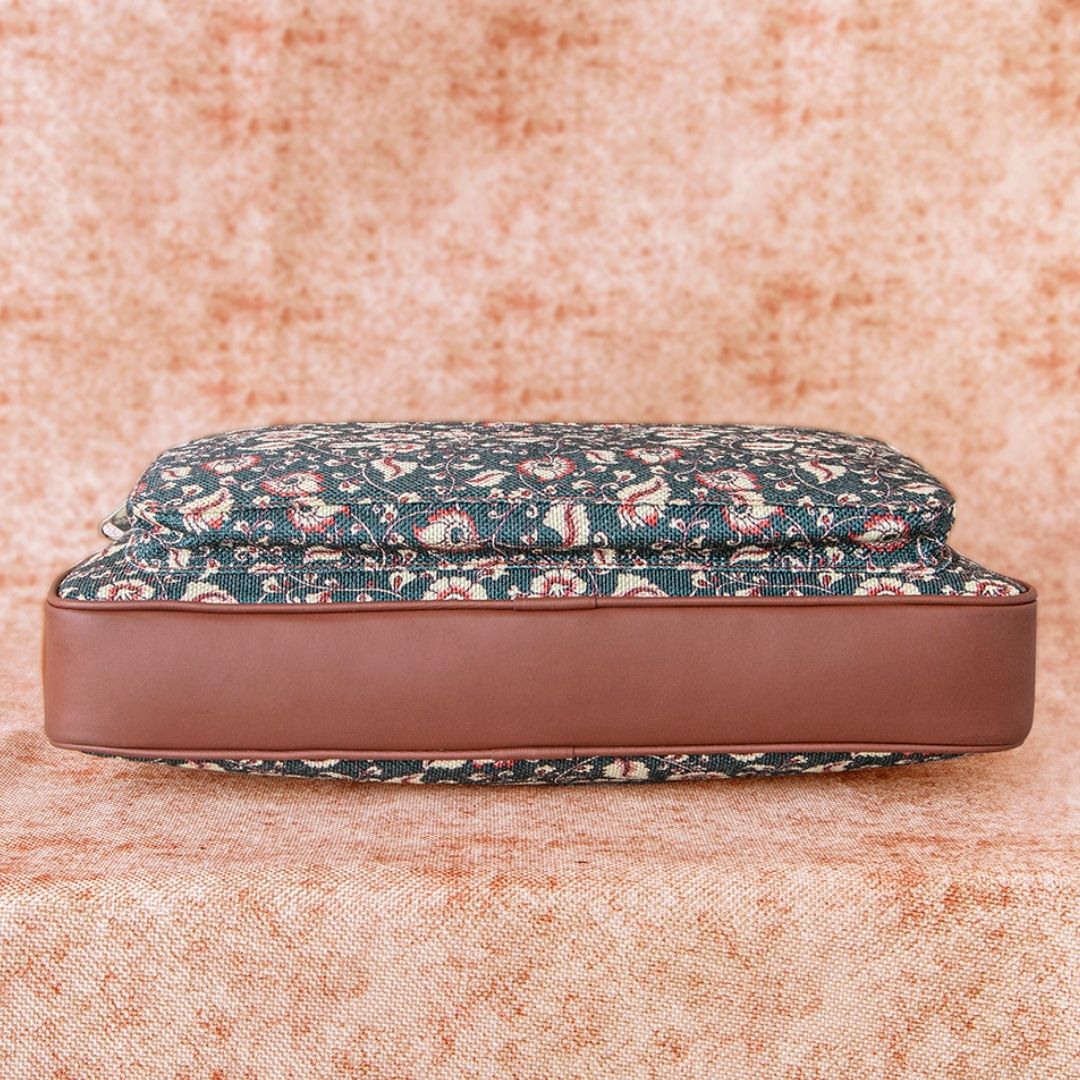 Chittoor Blue Kalamkari Laptop Bag - Image 8