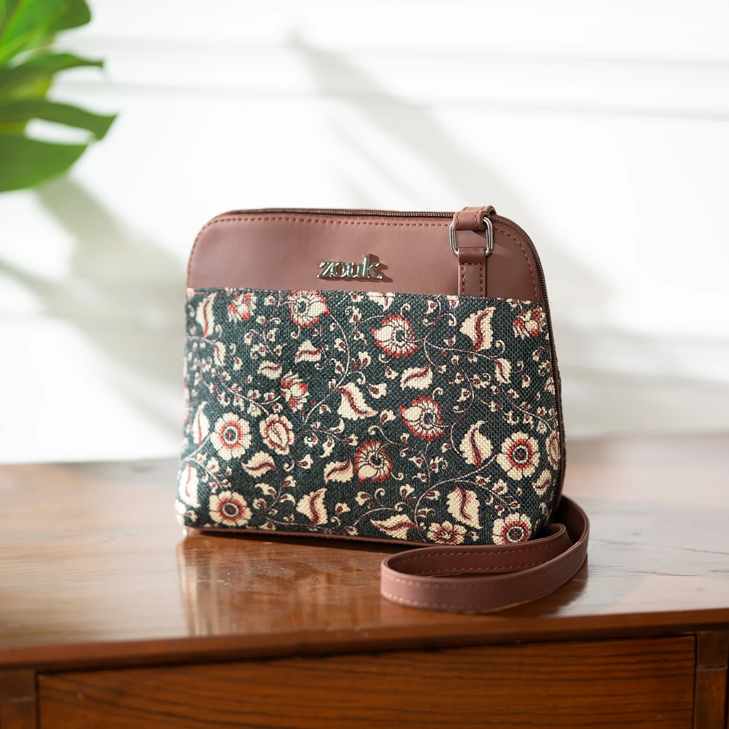 Chittoor Blue Kalamkari OOO Sling Bag