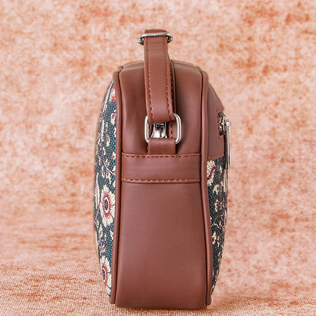 Chittoor Blue Kalamkari Sling Bag - Image 7