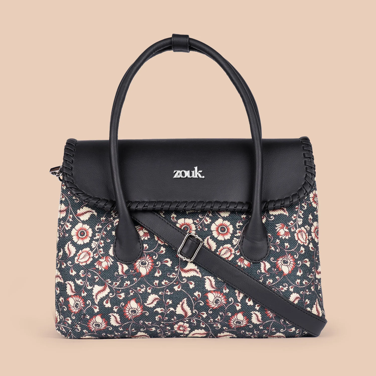 SAK Satchel - Chittoor Blue Kalamkari - Image 4