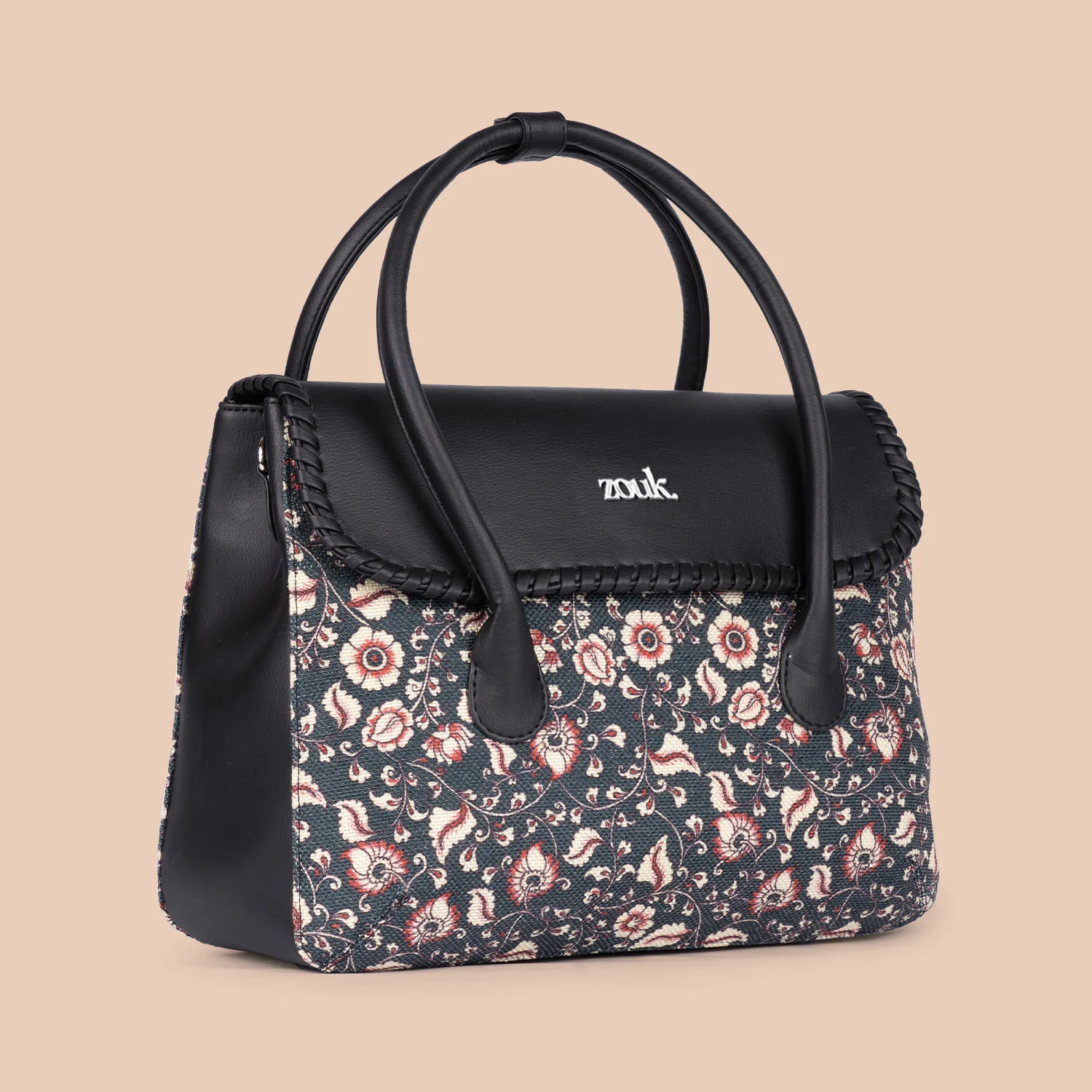 SAK Satchel - Chittoor Blue Kalamkari - Image 6