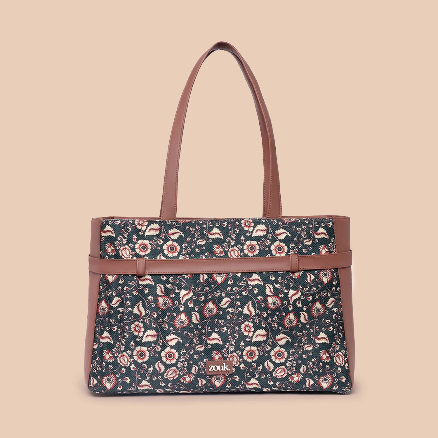 Chittoor Blue Kalamkari Statement Office Bag - Image 2