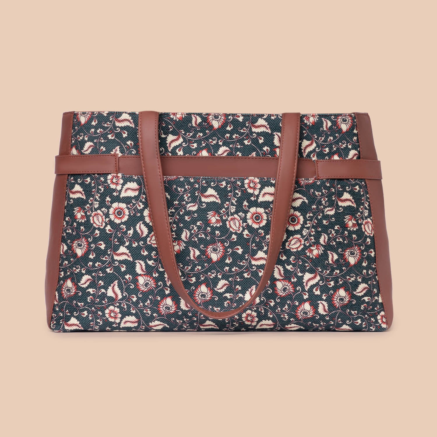 Chittoor Blue Kalamkari Statement Office Bag - Image 3