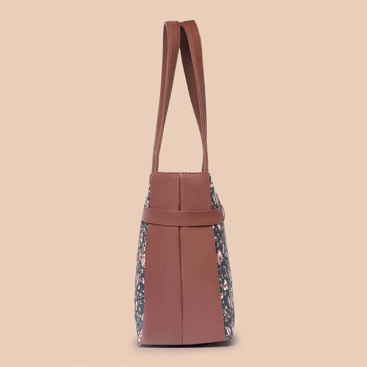 Chittoor Blue Kalamkari Statement Office Bag - Image 8