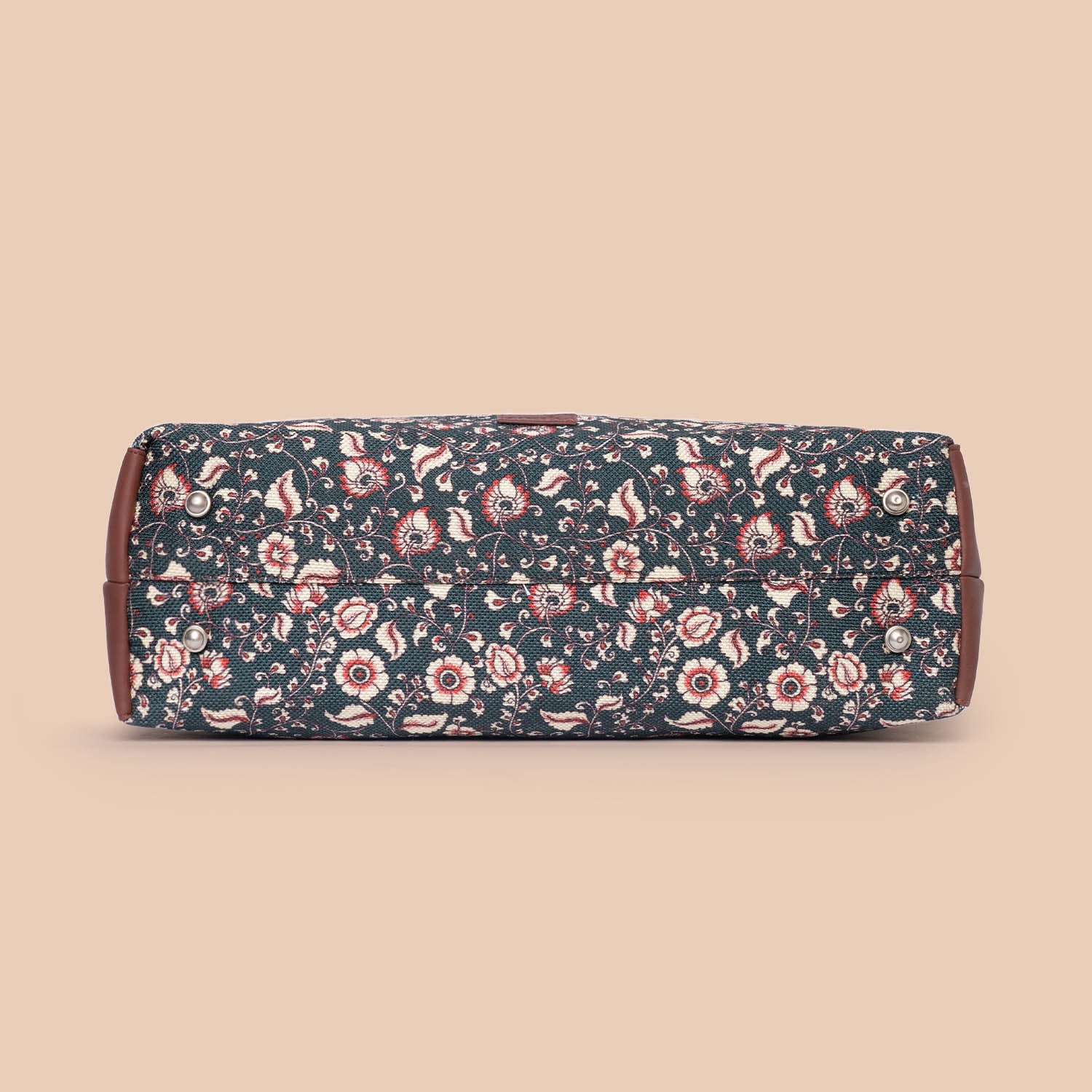 Chittoor Blue Kalamkari Statement Office Bag - Image 9