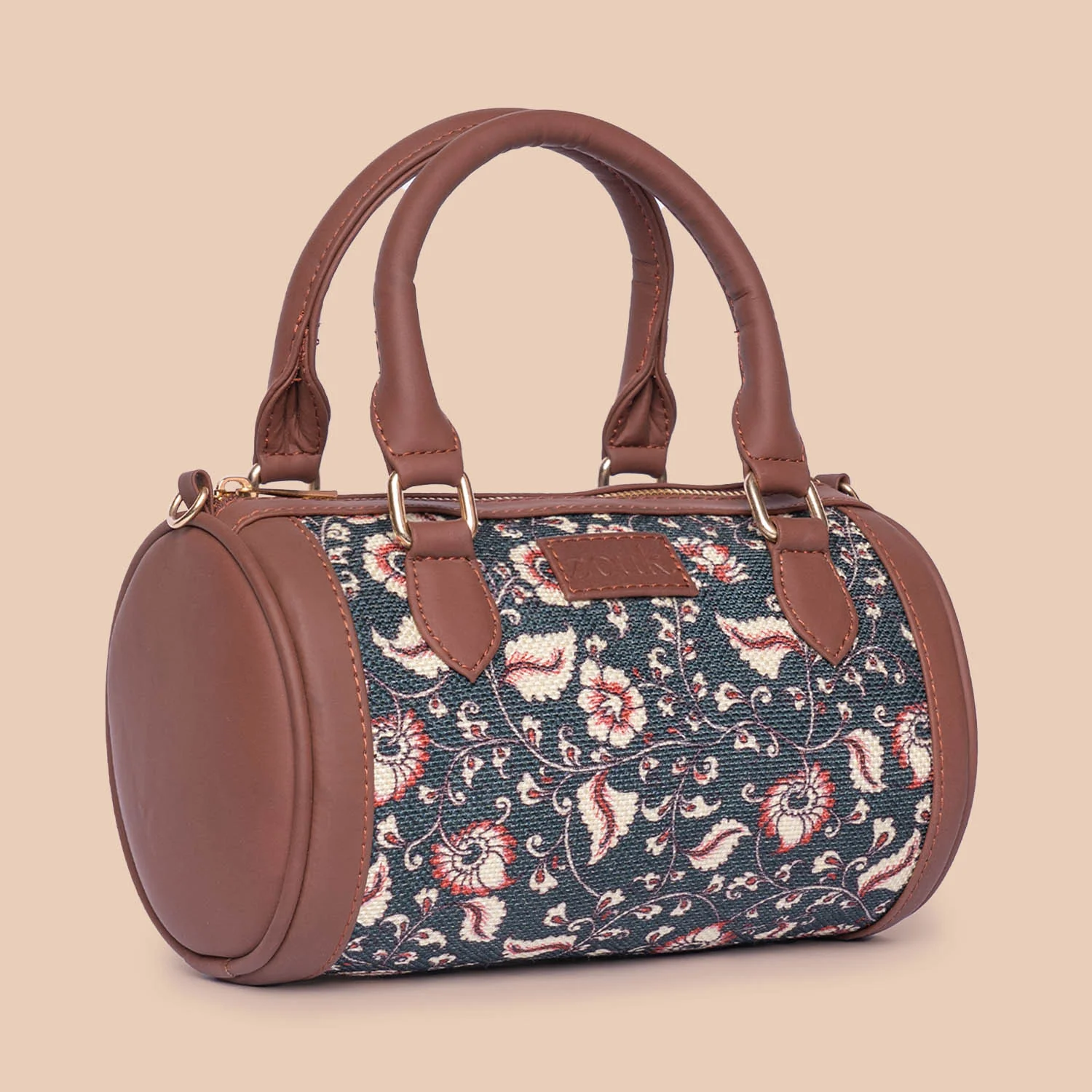 Chittoor Blue Kalamkari Statement Satchel (Small) - Image 4