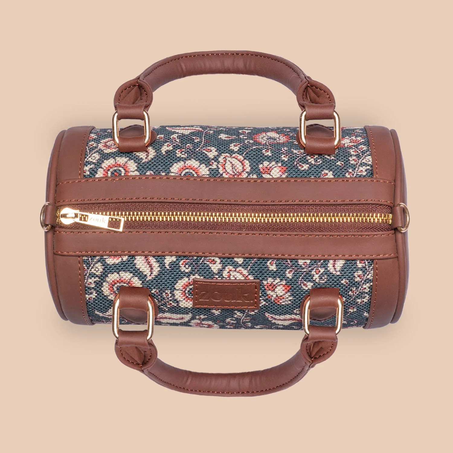 Chittoor Blue Kalamkari Statement Satchel (Small) - Image 5
