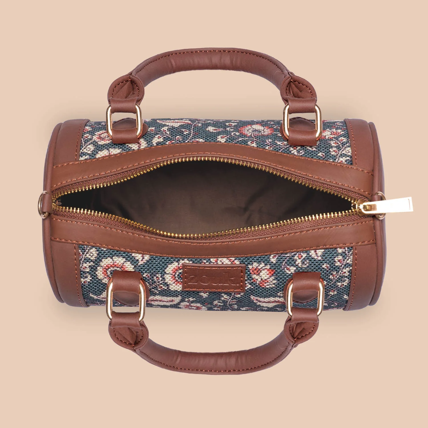 Chittoor Blue Kalamkari Statement Satchel (Small) - Image 6