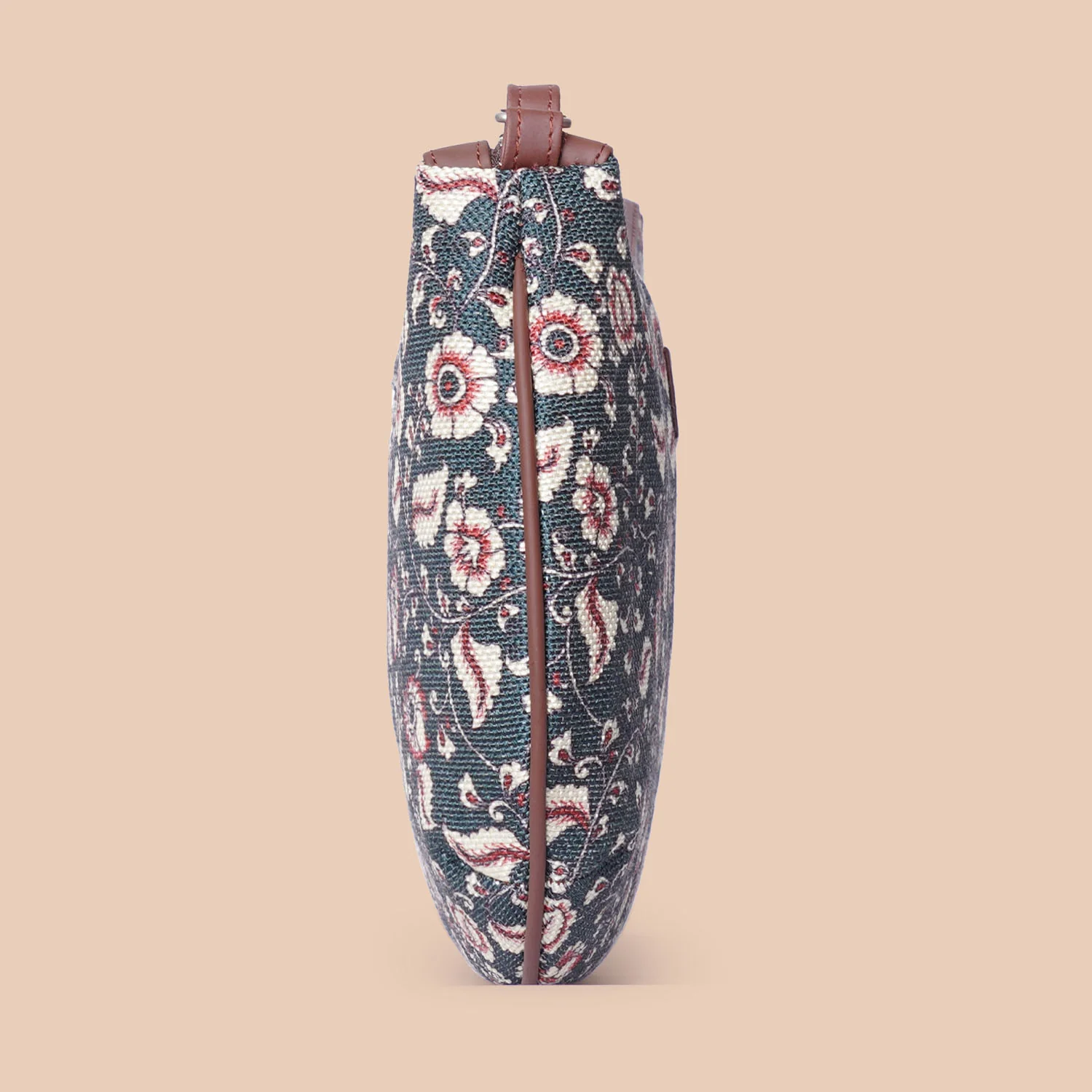 Chittoor Blue Kalamkari Structured Shoulder Bag - Image 6
