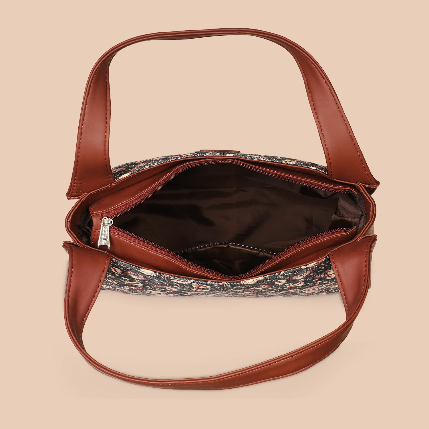 Chittoor Blue Kalamkari Trapezia Tote - Image 4