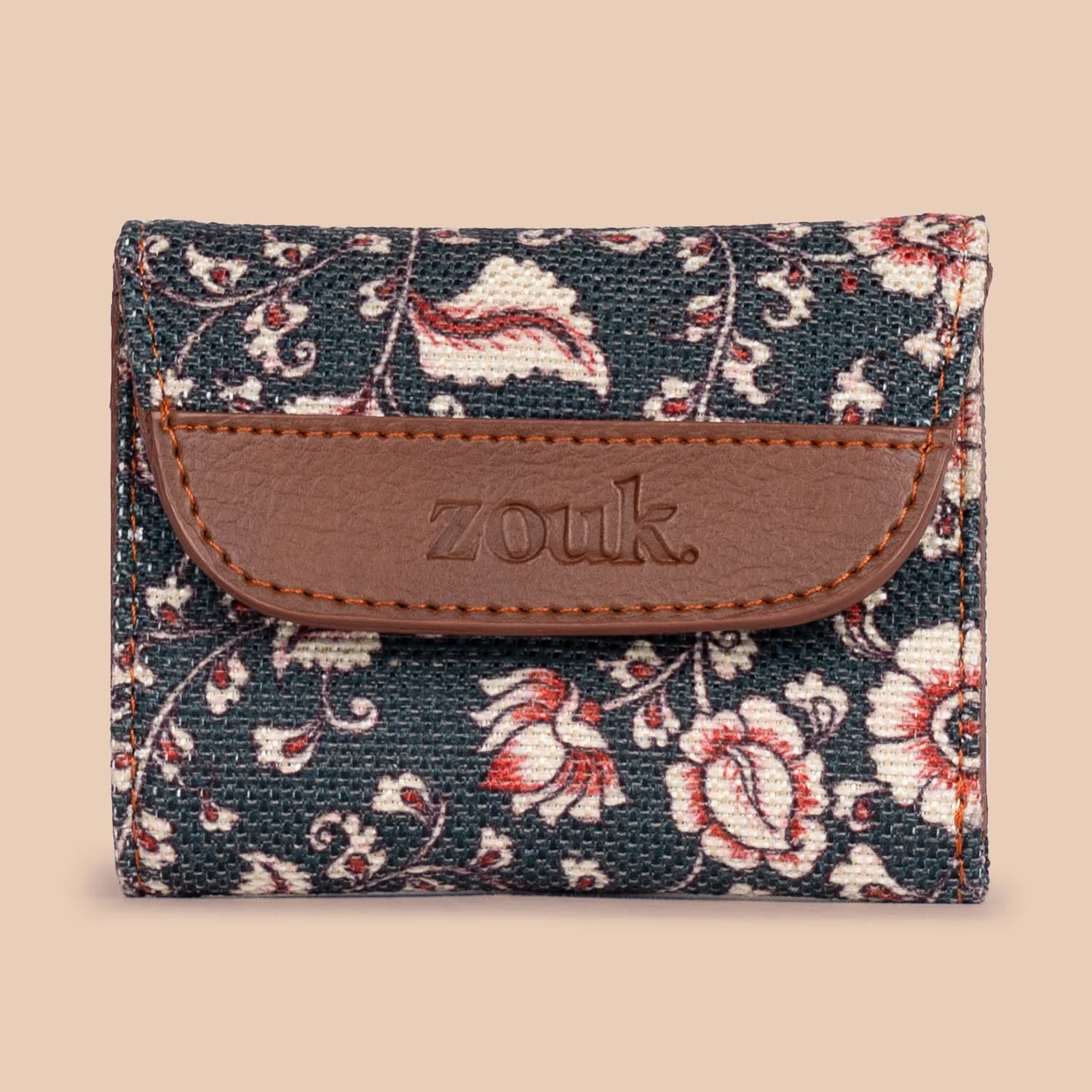 Chittoor Blue Kalamkari Trifold Wallet - Image 2