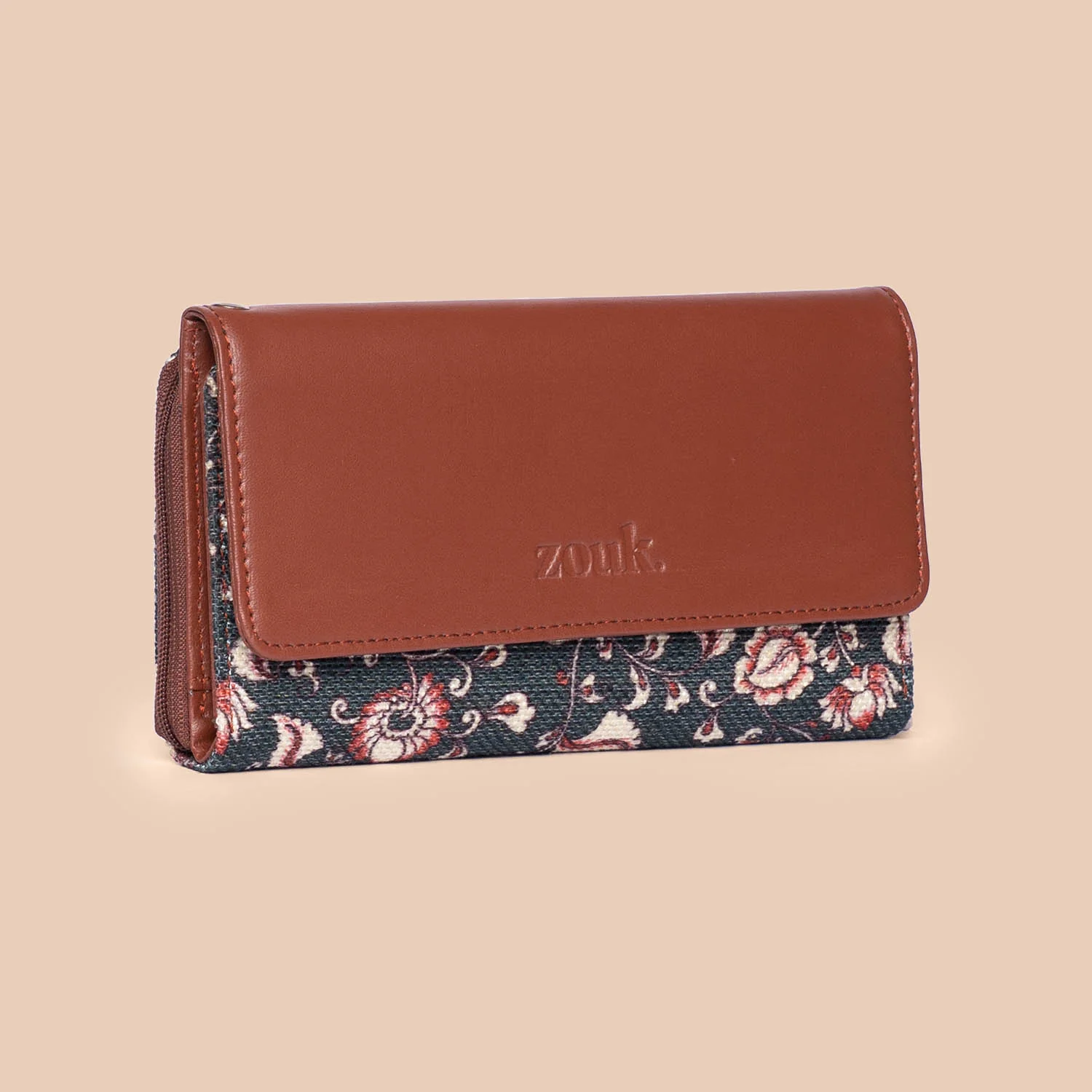 Chittoor Blue Kalamkari Wristlet Wallet - Image 2