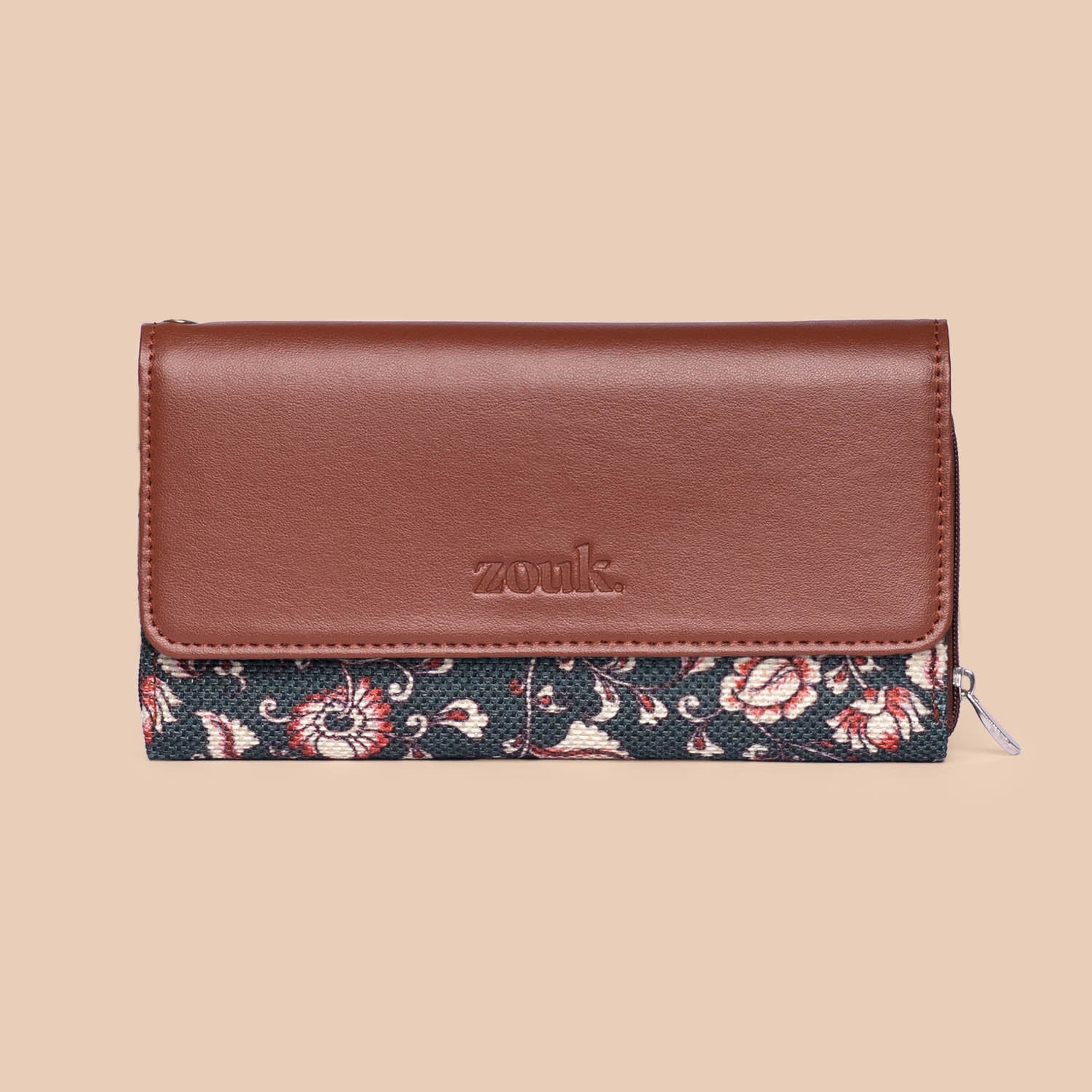 Chittoor Blue Kalamkari Wristlet Wallet - Image 3