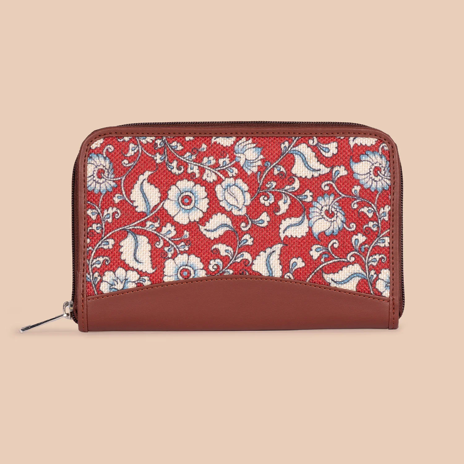 Chittoor Red Kalamkari Chain Wallet - Image 2