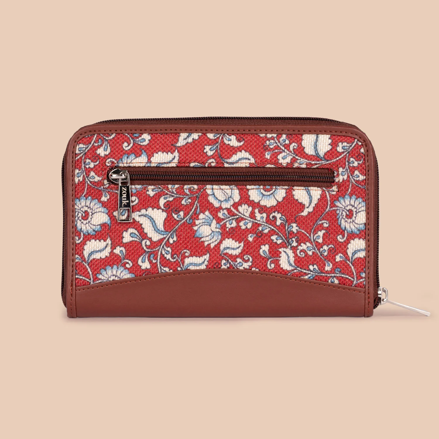 Chittoor Red Kalamkari Chain Wallet - Image 3