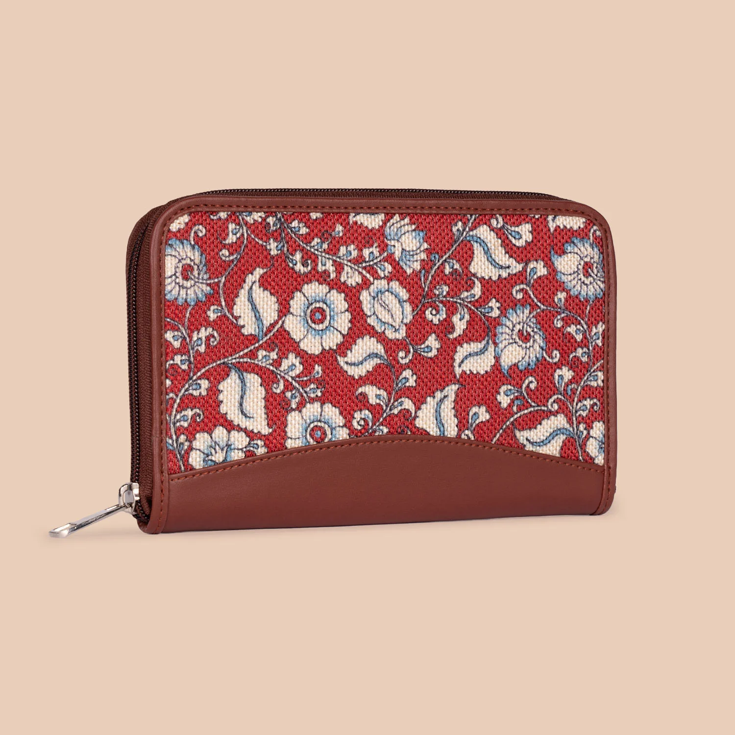 Chittoor Red Kalamkari Chain Wallet - Image 4