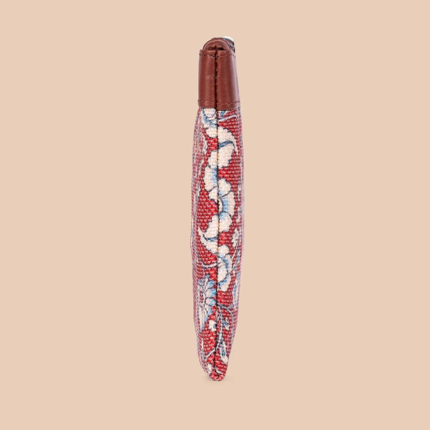 Chittoor Red Kalamkari Cosmetic Pouch - Image 6