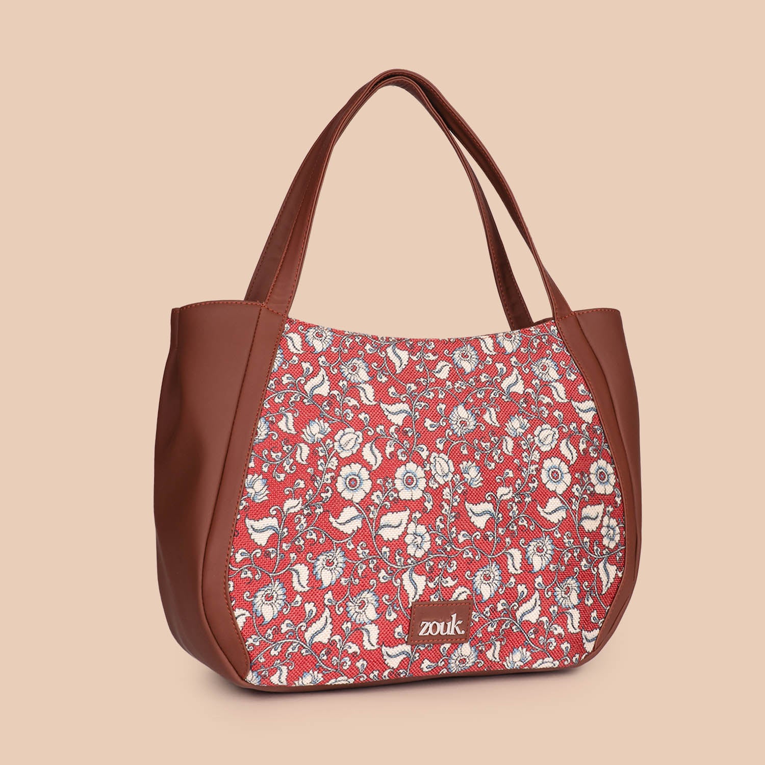Chittoor Red Kalamkari Luna Handbag - Image 4
