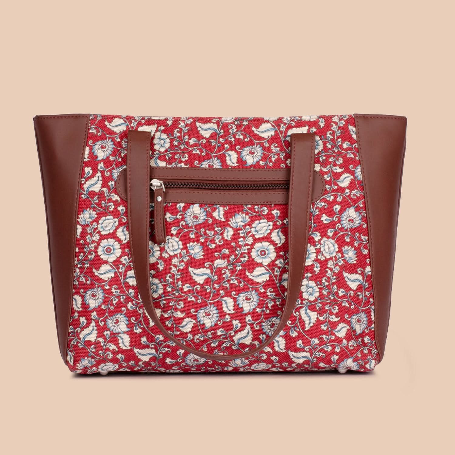 Chittoor Red Kalamkari Side Tote Bag - Image 3