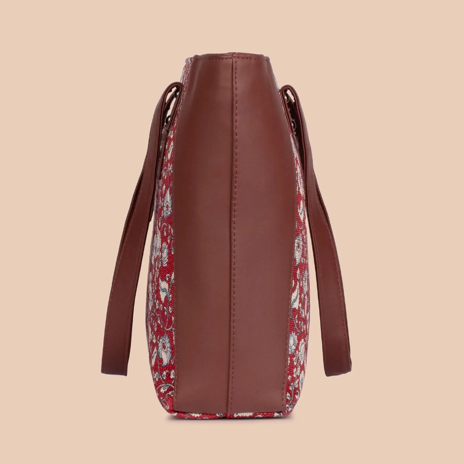 Chittoor Red Kalamkari Side Tote Bag - Image 5