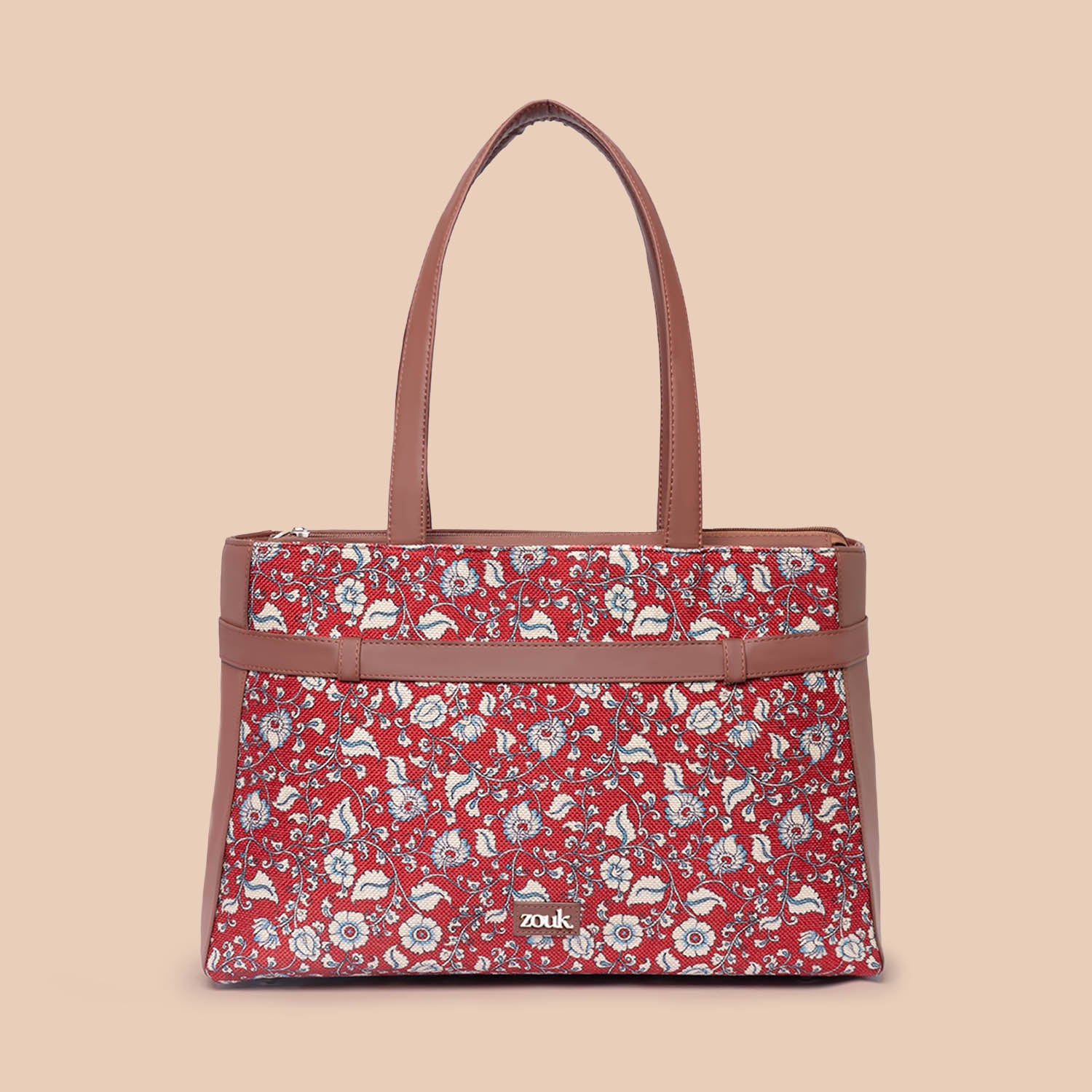 Chittoor Red Kalamkari Statement Office Bag - Image 2