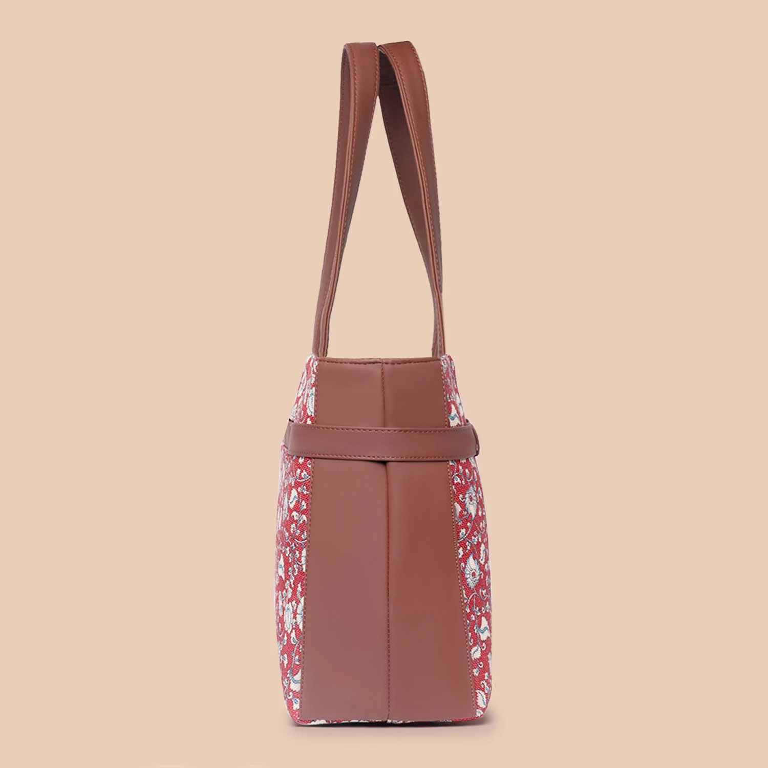 Chittoor Red Kalamkari Statement Office Bag - Image 8