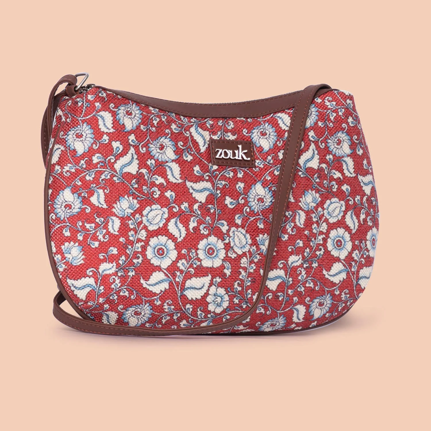 Chittoor Red Kalamkari Structured Shoulder Bag - Image 3