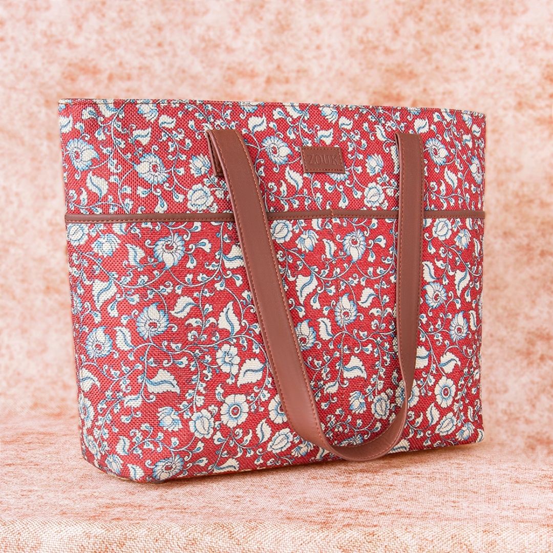 Chittoor Red Kalamkari Tote Bag - Image 3