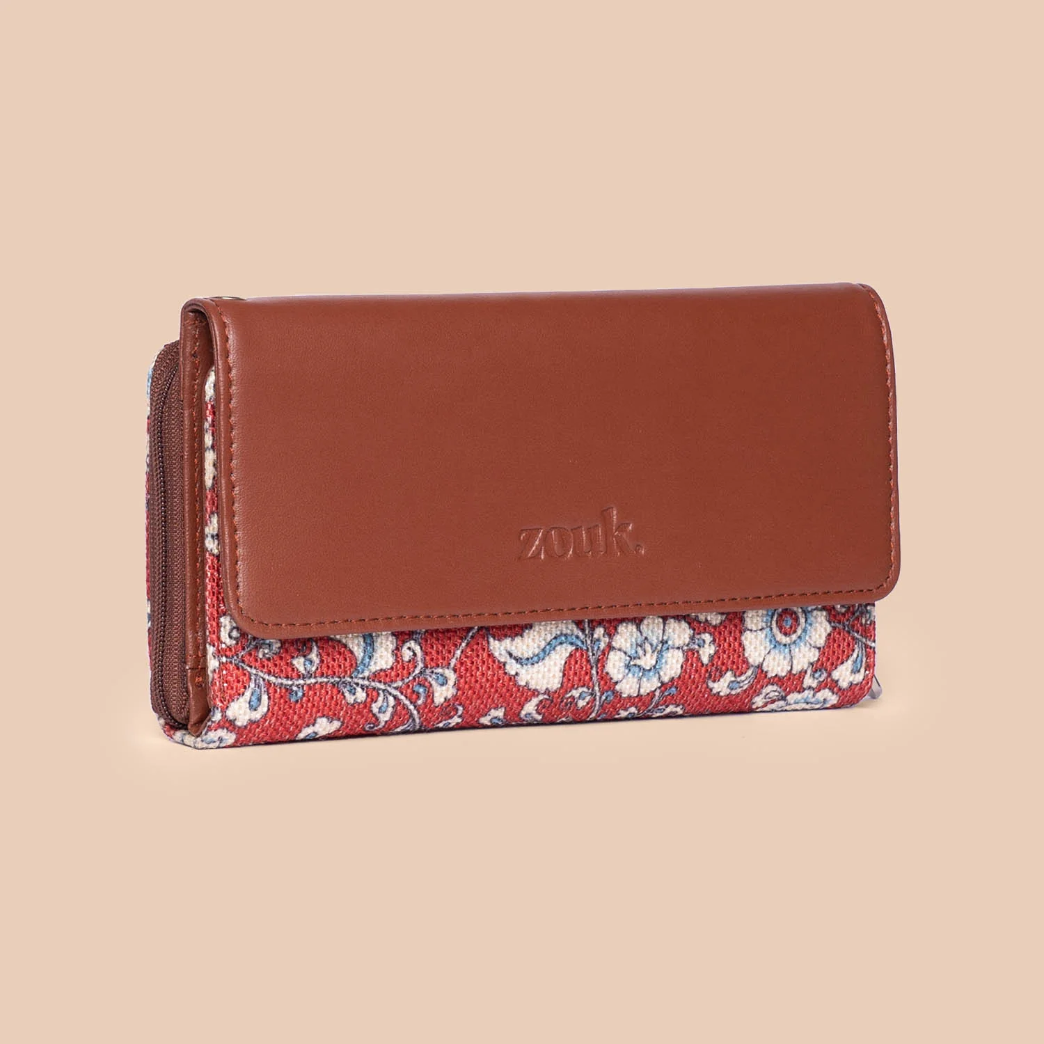 Chittoor Red Kalamkari Wristlet Wallet - Image 2