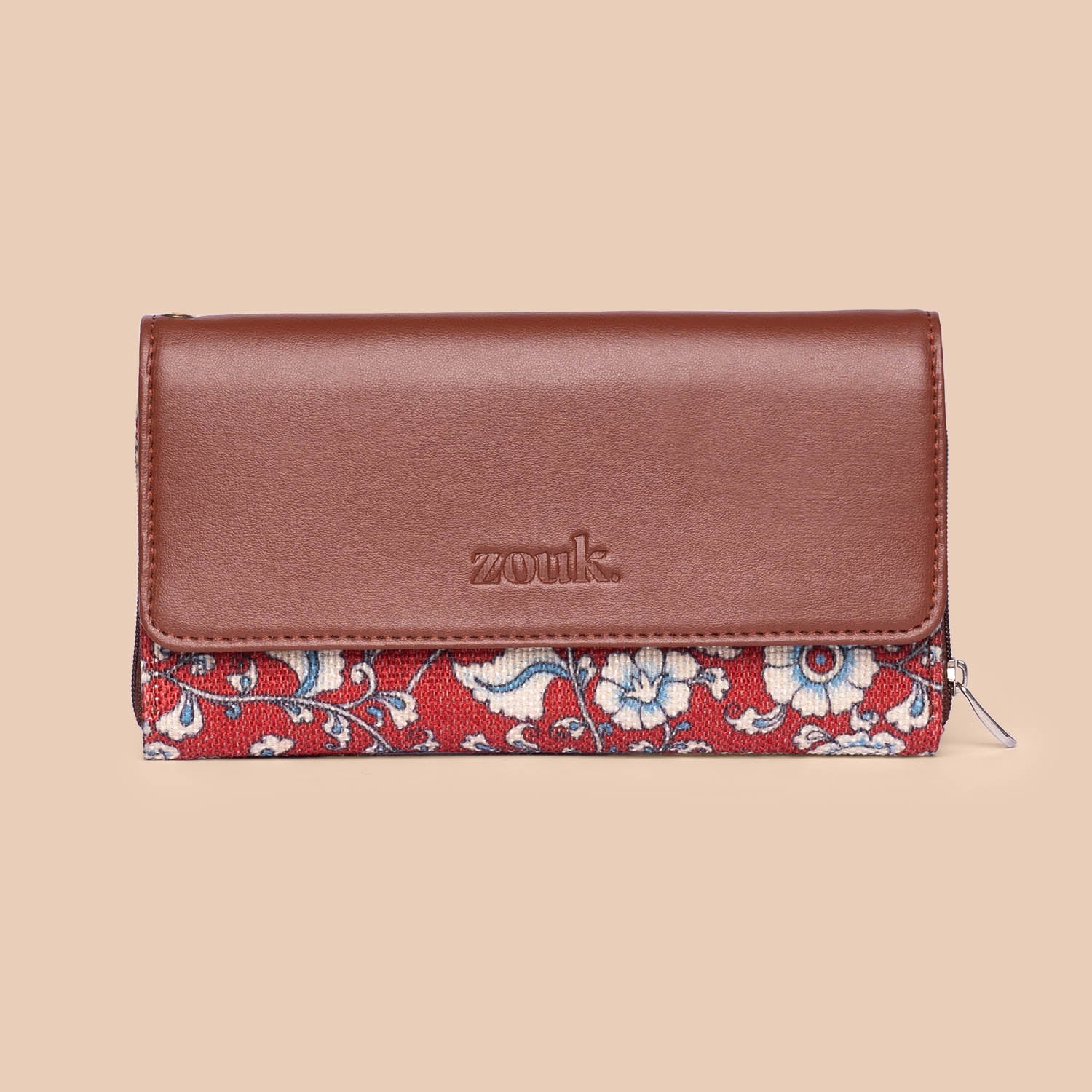 Chittoor Red Kalamkari Wristlet Wallet - Image 3