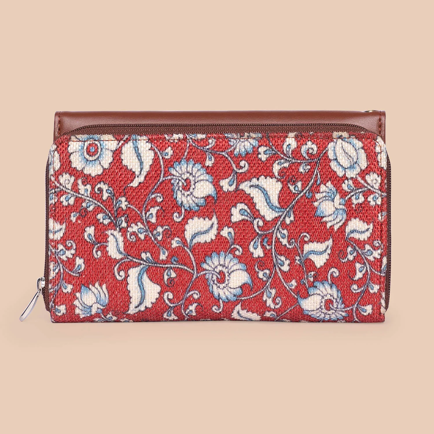 Chittoor Red Kalamkari Wristlet Wallet - Image 6