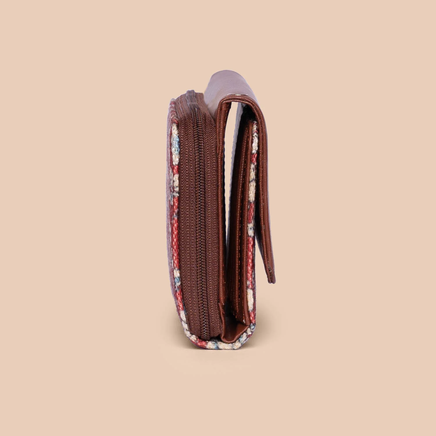 Chittoor Red Kalamkari Wristlet Wallet - Image 7