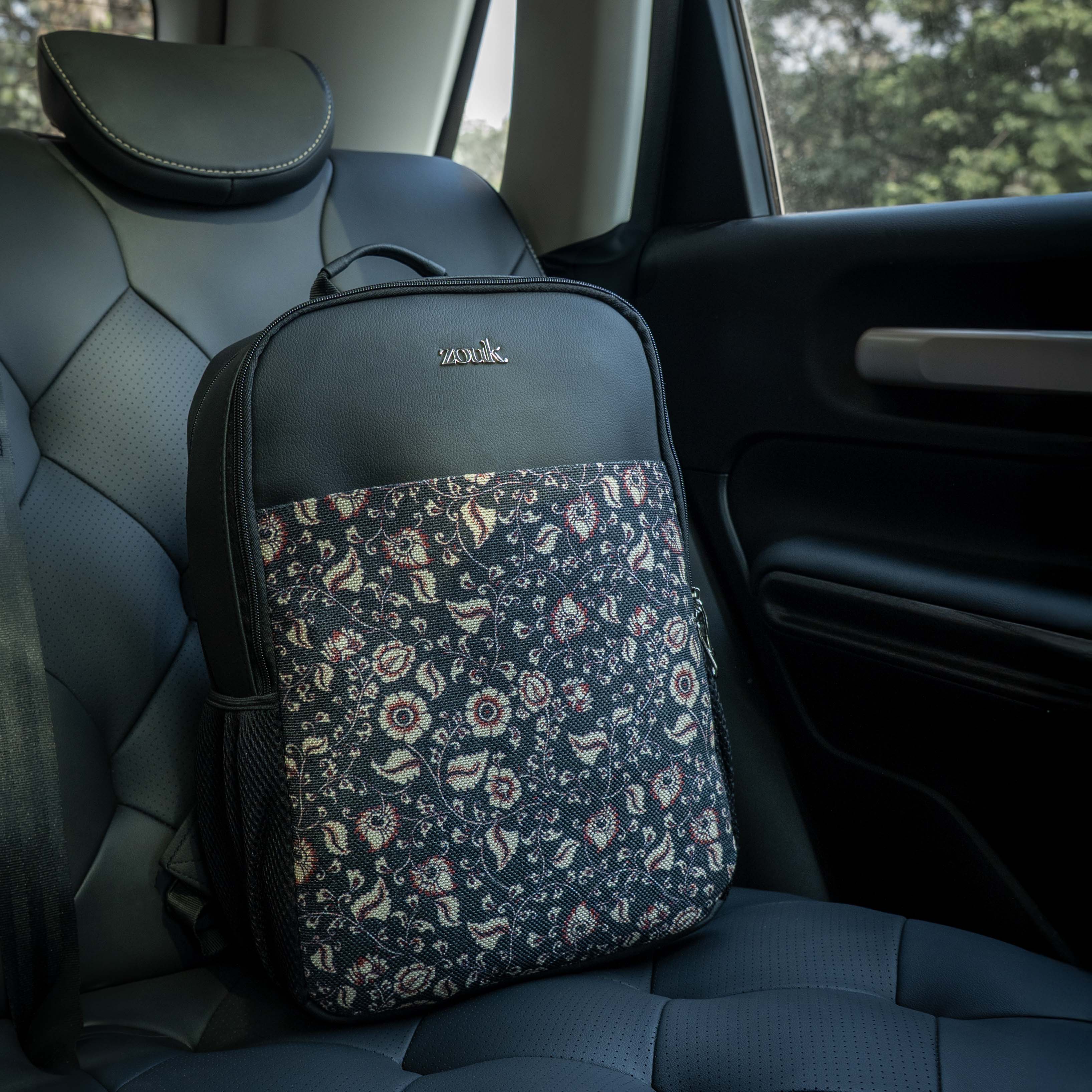 Chittoora Blue Kalamkari Statement Backpack - Image 2