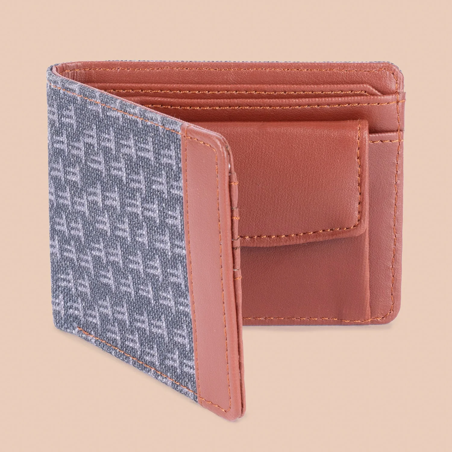 Classic Sleek Men's Wallet - Charcoal Abyss - Image 3