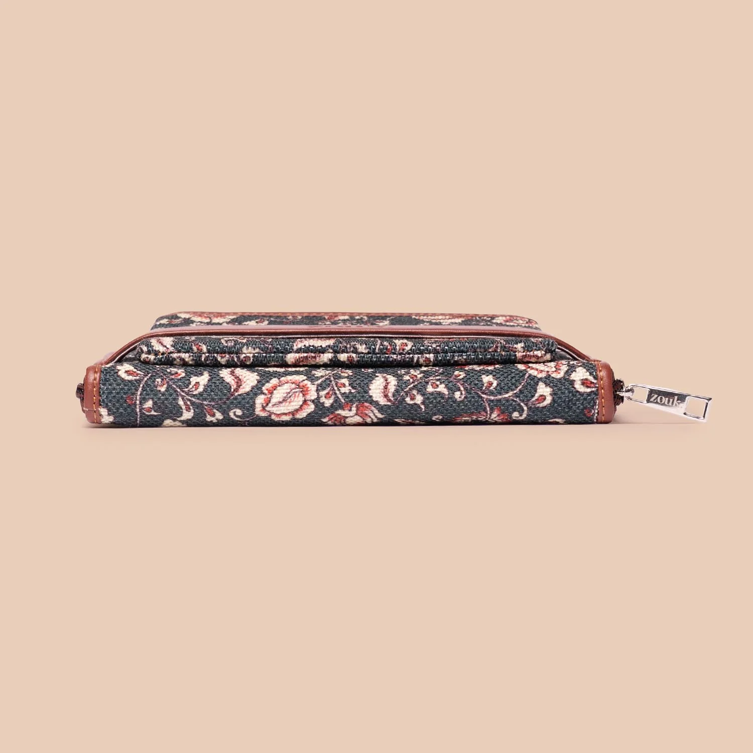 Chittoor Blue Kalamkari Classic Zipper Wallet - Image 4